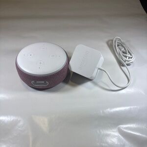 Amazon Echo Dot 3rd Gen Pink/White C78MP8 & Power Supply - Tested and Working